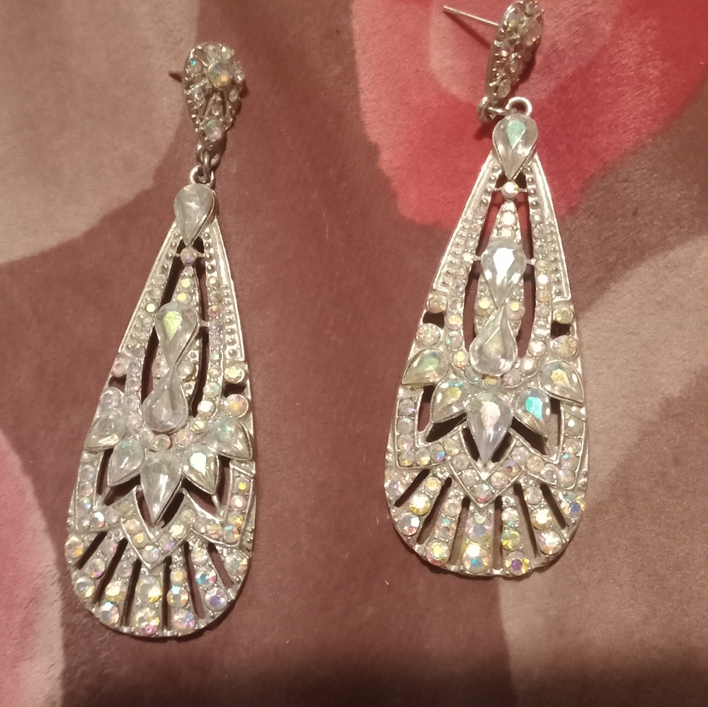 Large dangle earrings